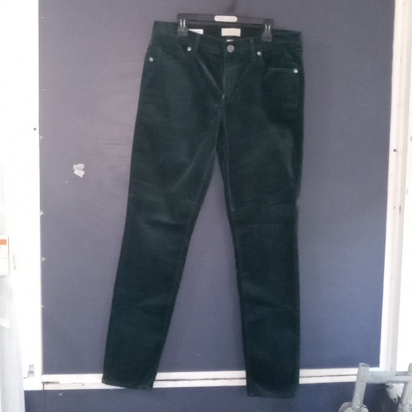 LOFT Pants - EUC Loft Outlet Modern skinny crushed corduroy green size 6